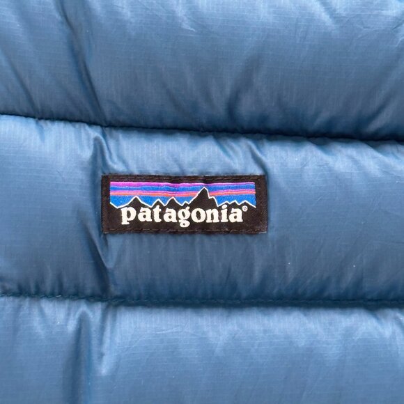Patagonia Down Sweater Vest Blue Puffer Women Size XL - Picture 3 of 12